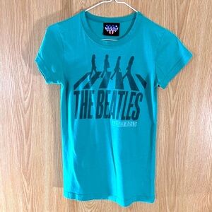 The Beatles Abby Road Green Crew Tee Top
